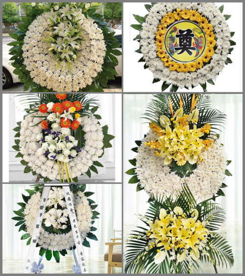 湖北孝感市云梦县沙河乡张垸村花圈速递